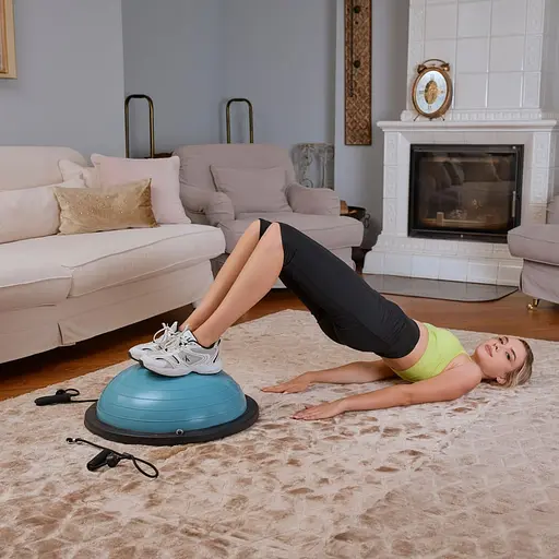 Балансувальна платформа Hop-Sport Bosu HS-L058 блакитний - фото 6