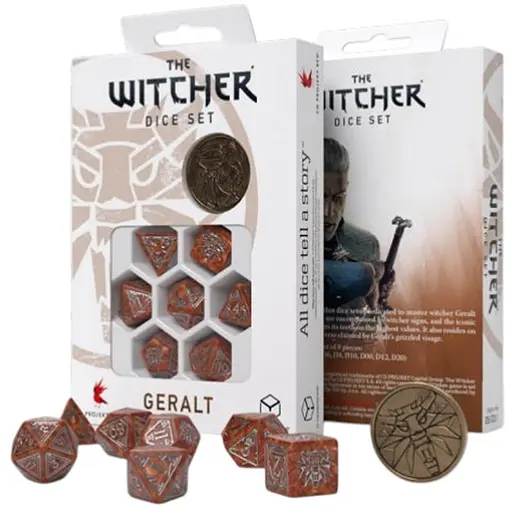 Набір кубиків The Witcher Dice Set. Geralt - The Monster Slayer , 7 шт. (SWGE02) - фото 1
