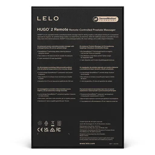 Стимулятор простати LELO Hugo 2 Remote, 10.7 см зелений - фото 6
