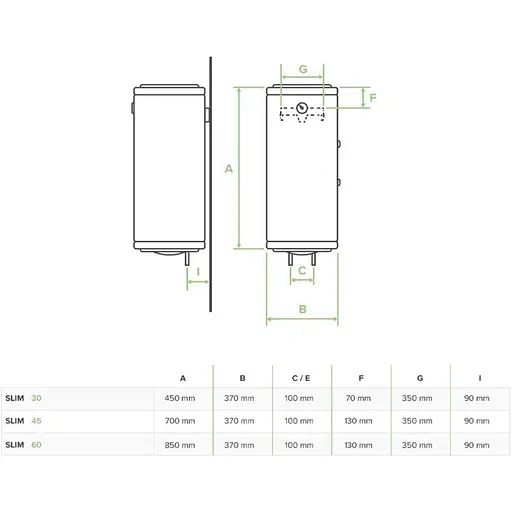 Бойлер Bandini Water Heaters SE 60 SLIM (SE0060C5VR337) (140051) - фото 6