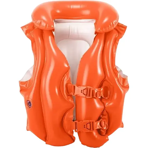 Дитячий рятувальний надувний жилет Intex 58671NP Люкс. Розміром 50х47см, для дітей від 3 до 6 років