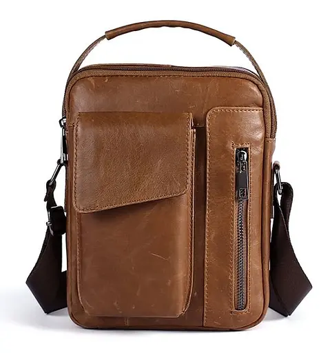 Чоловіча шкіряна сумка Vintage 18х22,5х5,5 см sum0012358 - фото 1