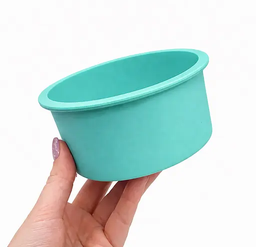 Силіконова форма для випікання пасхи та кулічів (паски) 0.5 л Бірюзовий 88349 - фото 3