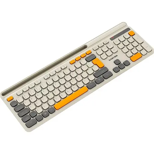 Клавіатура Canyon HKB-W03 EN AAA Wireless Beige (CNS-HKBW03BG) - фото 4
