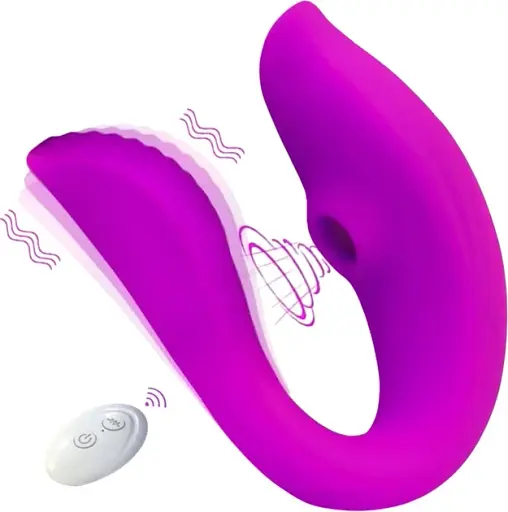 Вакуумный вибратор для пар I'MCUM Violet Vacuum Teaser Фиолетовый (IM-KCD215)