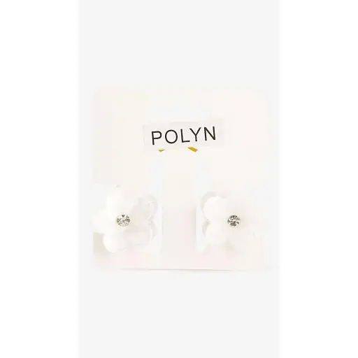 Заколка-краб для девочки Polin 3693-8 2 шт Белый - фото 1