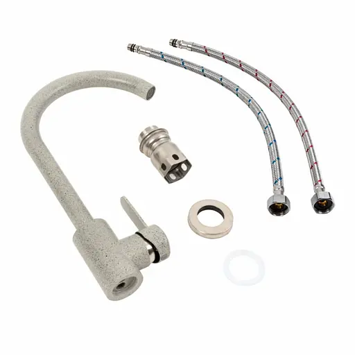 Змішувач для кухні Platinum 7990 NEST сірий - фото 2