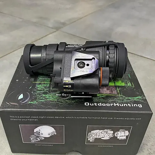 Прибор ночного видения Монокуляр PVS-18 1х32 с креплением FMA L4G24 на шлем + подсумок - фото 10