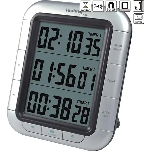 Таймер кухонний Technoline KT300 Magnetic Silver (KT300) - фото 2