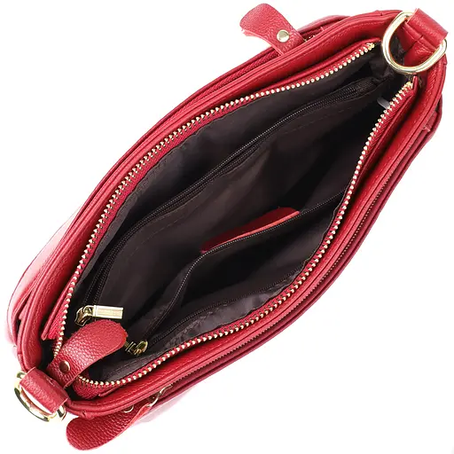 Женская сумка Vintage с твердым дном из натуральной кожи 27х16х11 см sum0027557 - фото 7