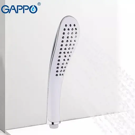 Ручной душ 1-режим белый Gappo G01, Белый - фото 2