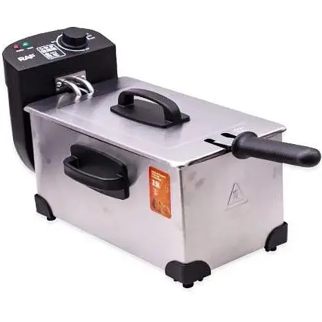 Професійна електрична фритюрниця RAF R.5299 3.5 л з терморегулятором та знімною чашею 2000 Вт - фото 1