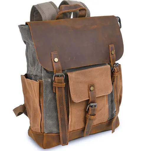 Рюкзак кожаный Vintage 40х43х12 см sum0026525 - фото 1