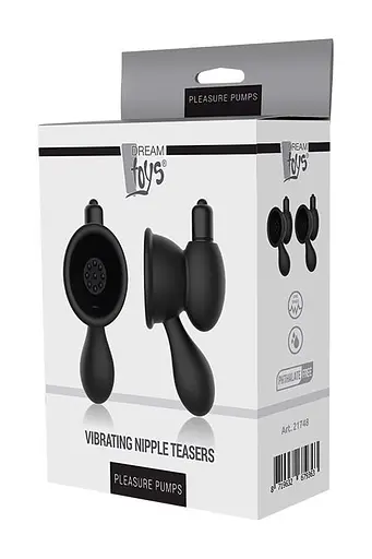 Помпа для сосков DreamToys Pleasure Pumps Vibrating Nipple Teasers 6.3 см черный - фото 5