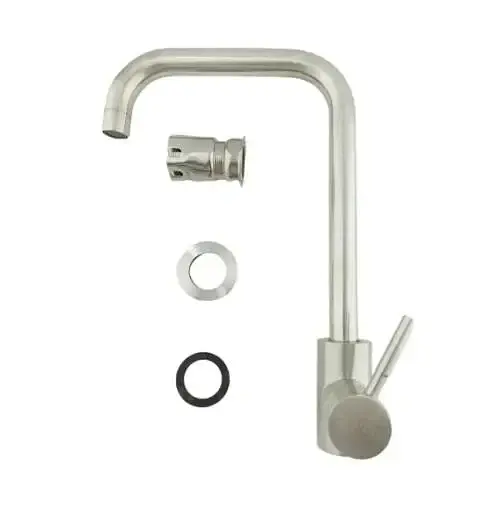 Смеситель для кухни Solone EZA4-E090 однорычажный Нержавеющая сталь 30412 - фото 3