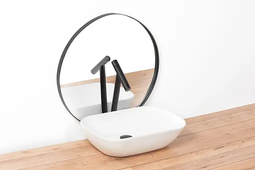 Змішувач для умивальника Rea Zen black mat чорний високий REA-B8035 Чорний матовий - фото 2