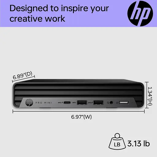 Комп'ютер персональний неттоп HP Pro 400-G9 Mini Intel i3-13100T 8GB F512GB UMA WiFi кл+м 3р Win11P - фото 5