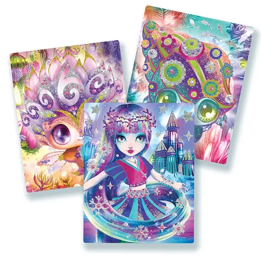 Набір для творчості Зоряні блискітки та фольга Nebulous Stars 11011, 3 шаблони - фото 3