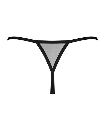 Стринги Obsessive Novenes XS/S чорний - фото 5