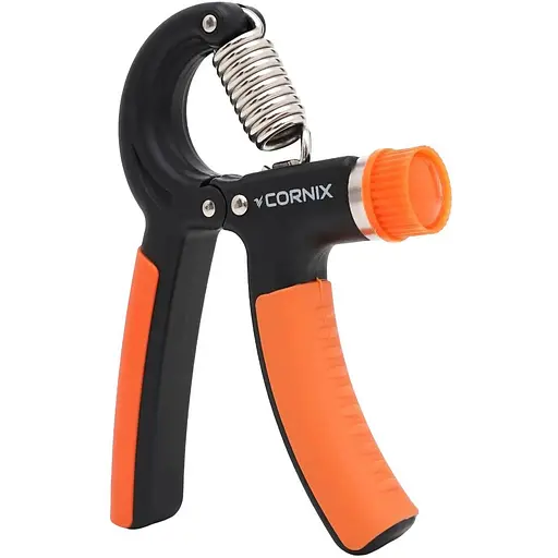 Еспандер кістьовий Cornix 5-60 кг з регульованим навантаженням XR-0144 Black/Orange - фото 1