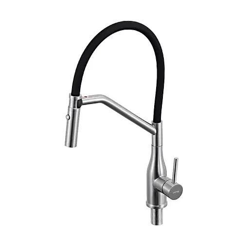 Смеситель для кухни гибкий излив нержавеющая сталь Gappo G4098-15 Нержавеющая сталь - фото 1