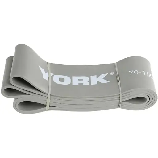 Резинка для фитнеса York Fitness 35-75кг - 2080x85x4,5 мм, серый - фото 3