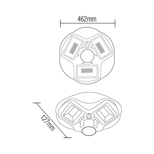 Світильник вуличний консольний на сонячній батареї LED "COMBAT-200" 200 W - фото 5
