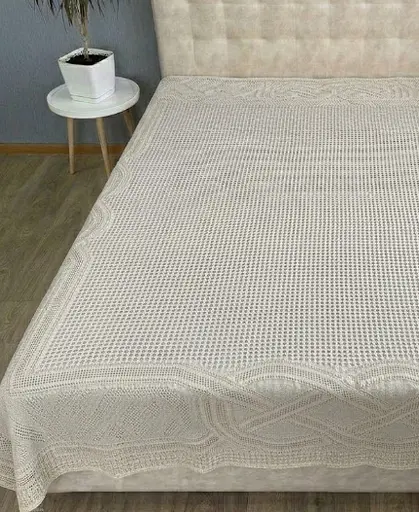 Натуральное муслиновое простыня 200x230 см - дышащая мягкая хлопковая простыня пудровый - фото 2