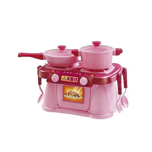 Ігровий набір Кухонна плита "Cooking Plate with Dishes" ЮНІКА 71825, 7 предметів - фото 1