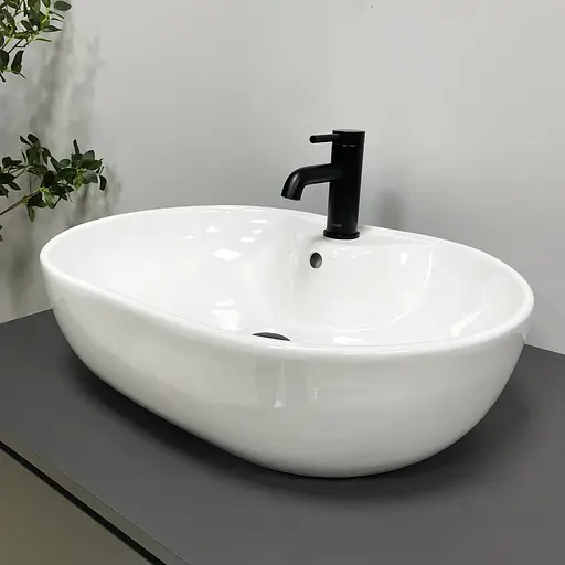 Умивальник VBI Liscia white накладний VBI-015505, Білий - фото 4