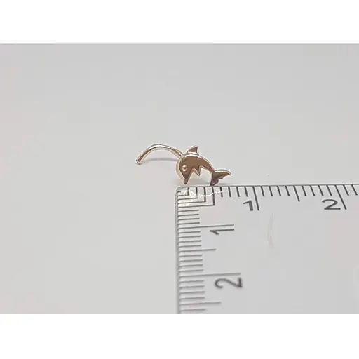 Золота сережка-пірсинг Dear в ніс Dear. 1048 - фото 4