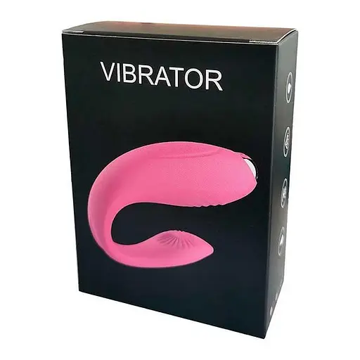 Вибратор для пар 10 режимов вибрации точка G клитор силикон USB зарядка фуксия - фото 4