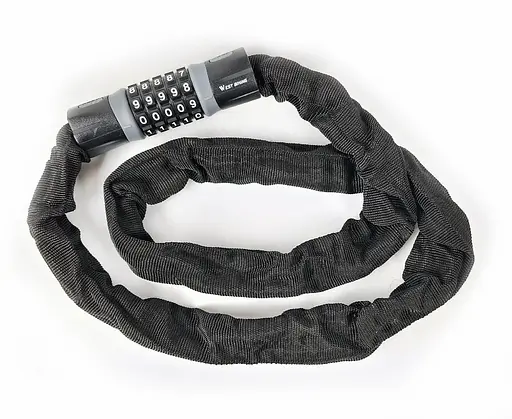 Велосипедний замок West Biking YP0705037 5 x 1200 мм ланцюговий кодовий (G0001992) - фото 2