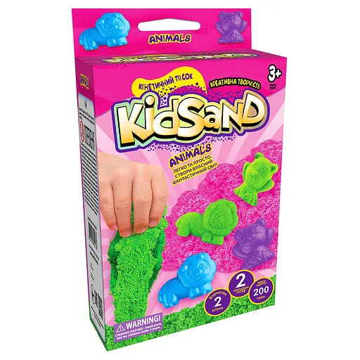 Набор творчества Кинетический песок Kidsand, коробка мини, 200 г, укр/рус, Danko Toys - фото 7