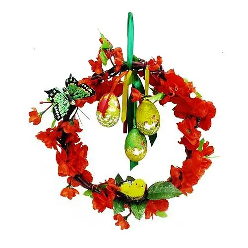 Великодній декор Вінок із сакури - фото 1