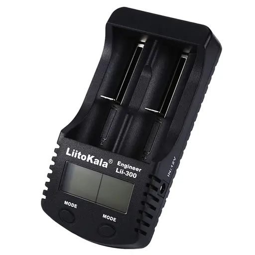 Заряднoe устройство Liitokala Lii-300 на 2 слота (для Ni-MH, Ni-CD, Li-Ion) + блок питания - фото 5