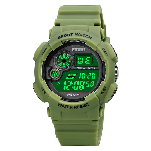 Наручний годинник чоловічий 1718AG Army Green Skmei acs0030622 - фото 3