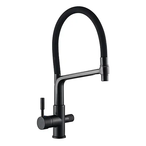 Змішувач для кухні на дві води Mixxus Premium Barolo 021 MI5927 Чорний матовий - фото 1