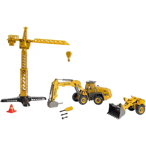 Машинка-конструктор Otamanko Автоконструктор Бульдозер/Будівельний гідромолоток 2 в 1