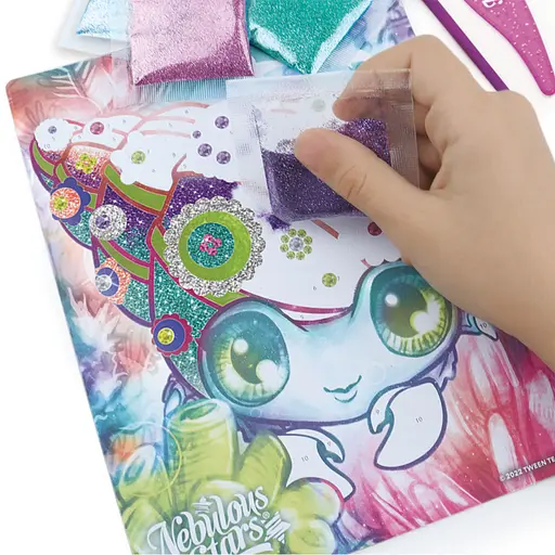 Набір для творчості Зоряні блискітки та фольга Nebulous Stars 11027, 3 шаблони для декорування - фото 3