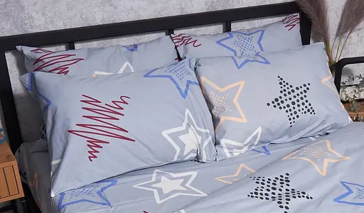 Набір наволочок Moon&Star Бязь Gold Люкс Light Stars 70х70 см 2 шт - фото 2