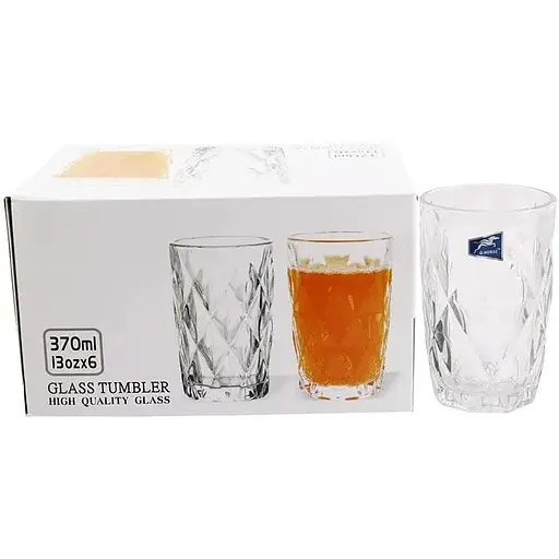 Набір склянок Ristal високих 6 шт 370 мл BM04612DL