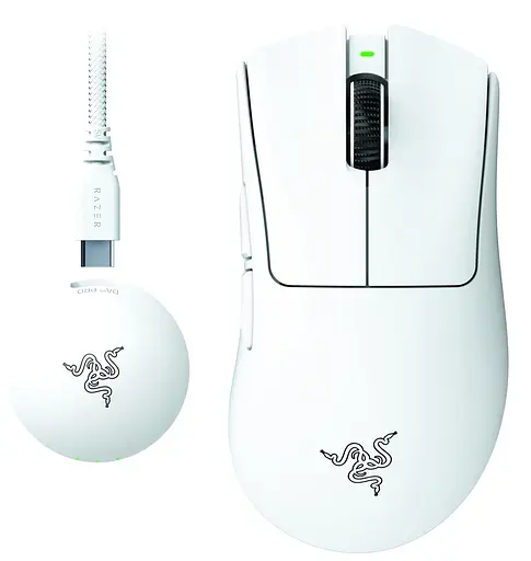 Миша Razer DeathAdder V4 PRO Wireless White (RZ01-05330200-R3G1) - фото 1