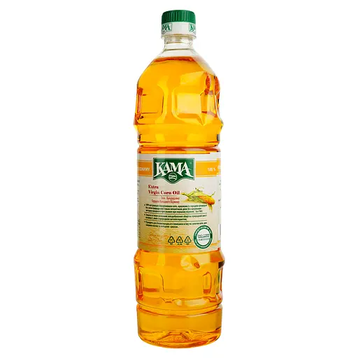 Олія кукурудзяна Кама нерафінована першого холодного віджиму 1 л (485148) - фото 2
