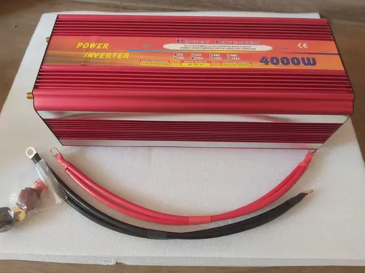 Инвертор напряжения Wave Inverter 4000 Вт 12-220В (Красный) - фото 2