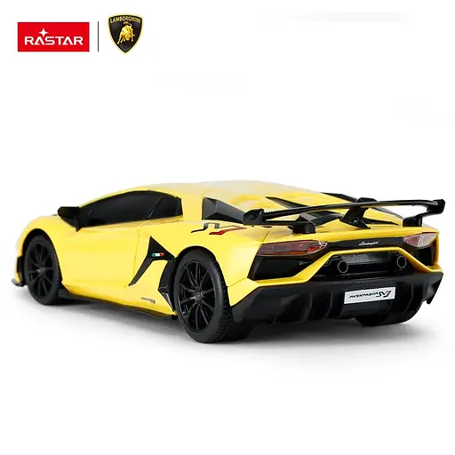 Машинка Rastar Lamborghini Aventador SVJ на управлінні 1:24 жовтий 96100 - фото 3