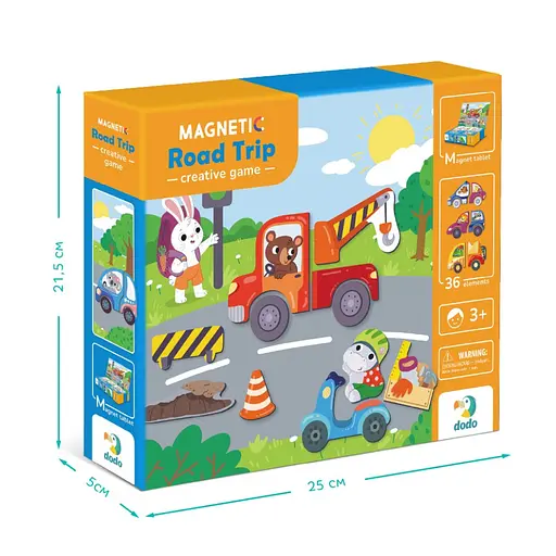 Магнитная игра "Дорожные приключения" DoDo Toys 200244, 1 магнитная досточка, 36 магнитов - фото 7