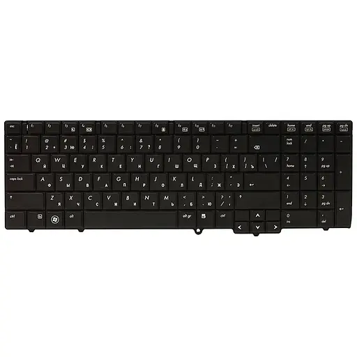 Клавиатура для ноутбука HP 6540B, 6545B, 6550B черный, черный фрейм