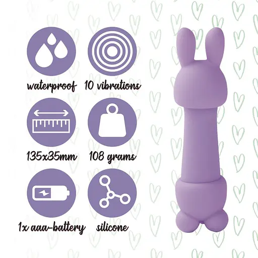 Вібратор Feelztoys Mister Bunny Purple SO4439 (100988) - фото 2