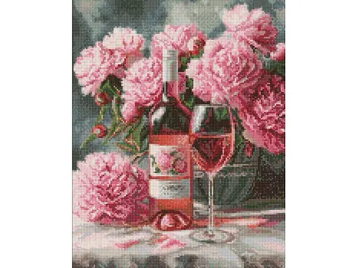 Алмазна мозаїка Рожеві миті насолоди Ideyka40х50 см  - фото 1